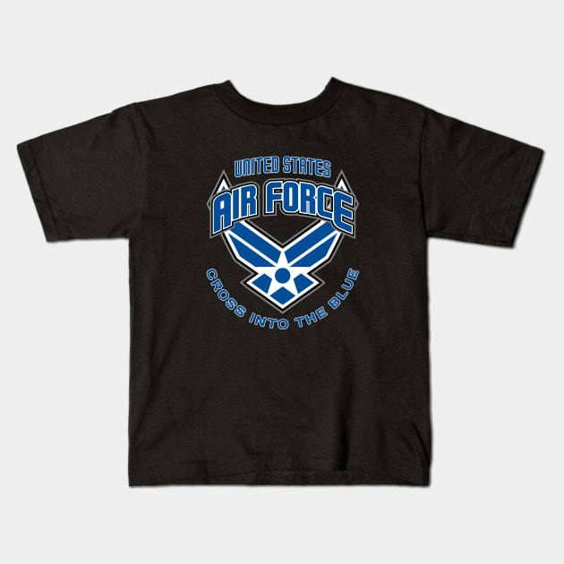 Mod.11 US Air Force USAF Air Corps Kids T-Shirt by parashop